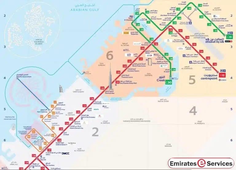 Dubai Metro Map