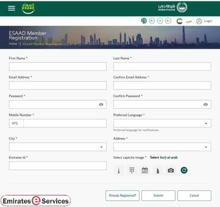 Esaad Card for Golden Visa Holders