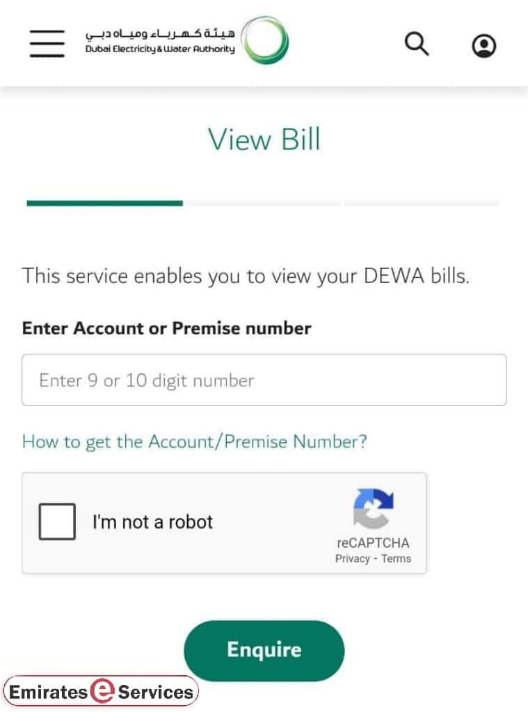 DEWA Bill Payment