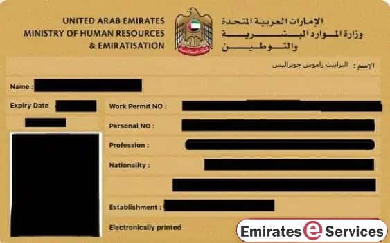 UAE Labour Card Download
